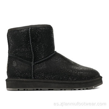 Crystal suave y esponjosa botas de invierno para mujeres